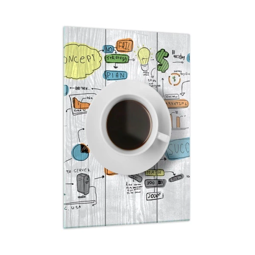 Billede på glas - Tid til en pause - 50x70 cm