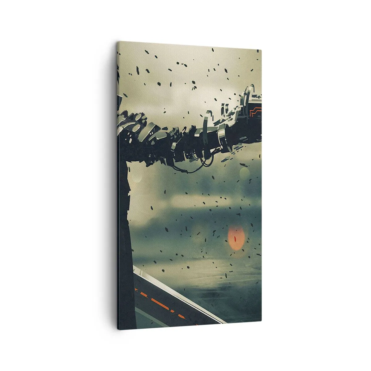 Lærredstryk - Billede på lærred - Dødeligt våben - din helt egen Terminator - 45x80 cm