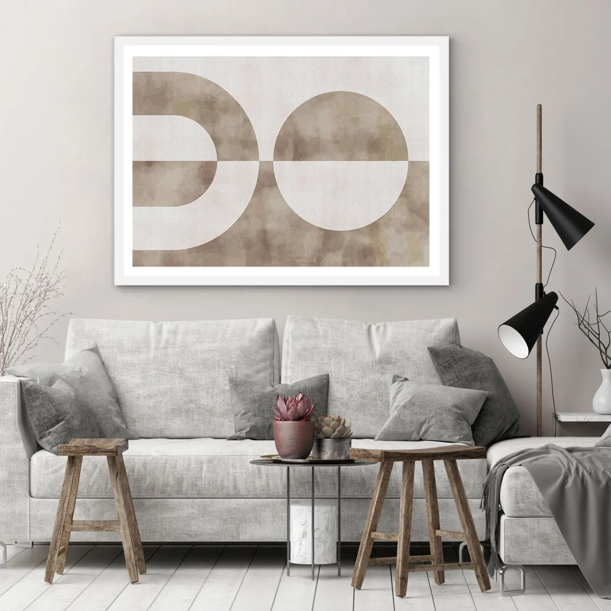 Plakat i hvid ramme - Ligheder og forskelle - 91x61 cm