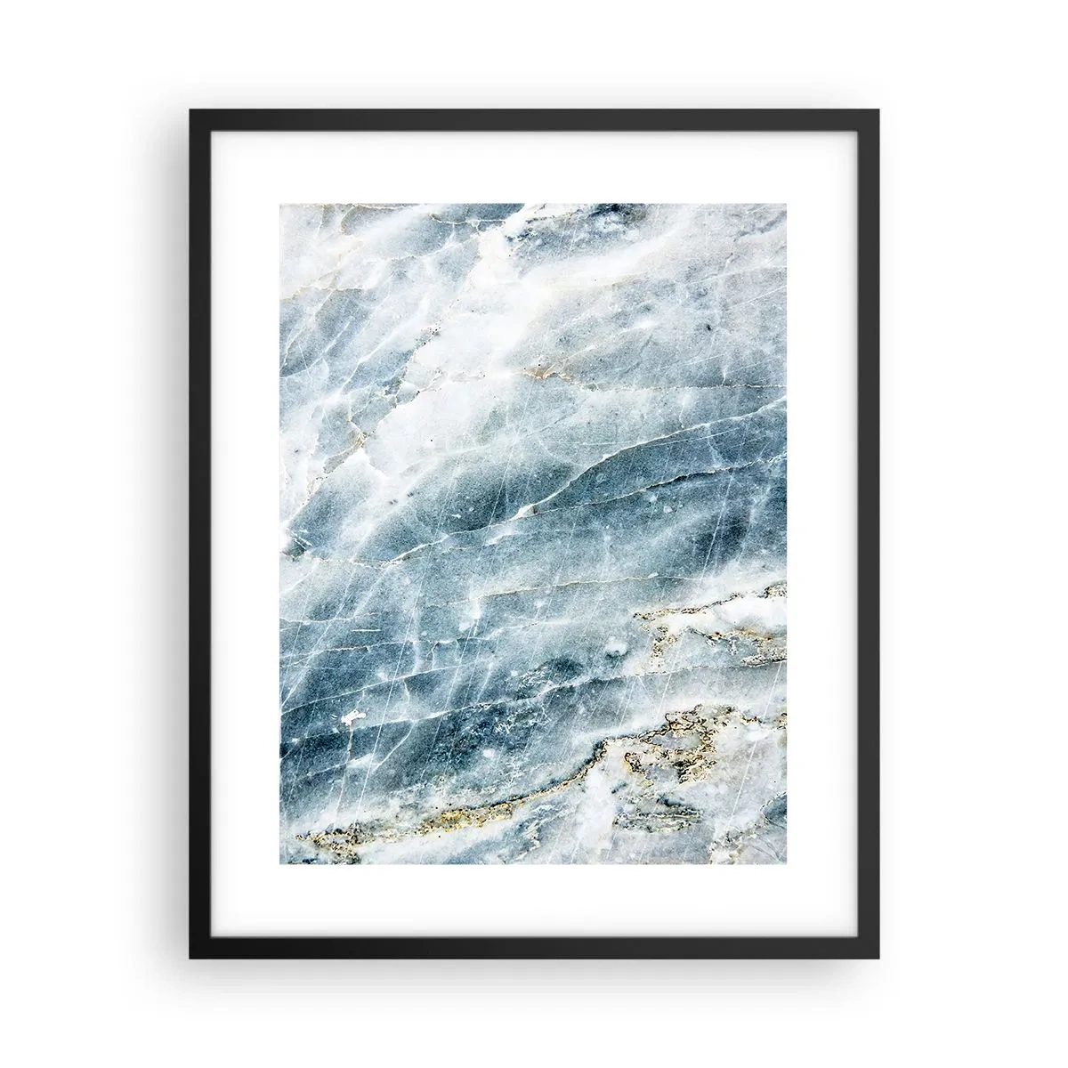 Plakat i sort ramme - Isverden - 40x50 cm