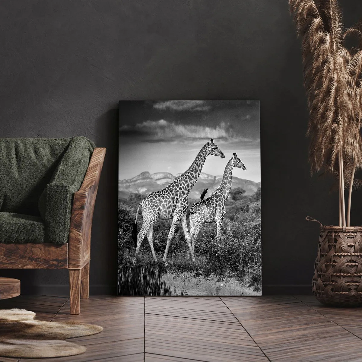 Lærredstryk - Billede på lærred - Afrikas overklasse - 50x70 cm
