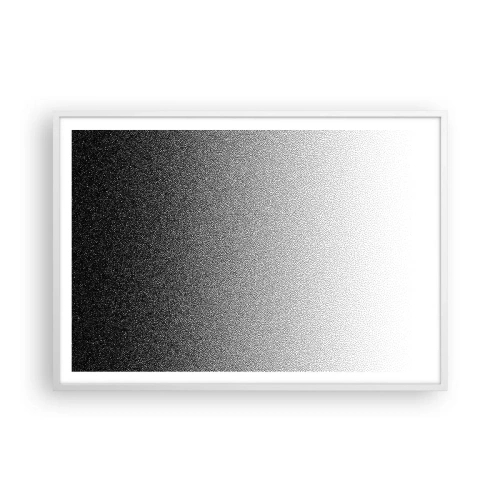 Plakat i hvid ramme - På vej mod lyset - 100x70 cm