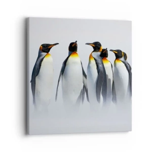 Lærredstryk - Billede på lærred - Møde i aftenkjole - 40x40 cm