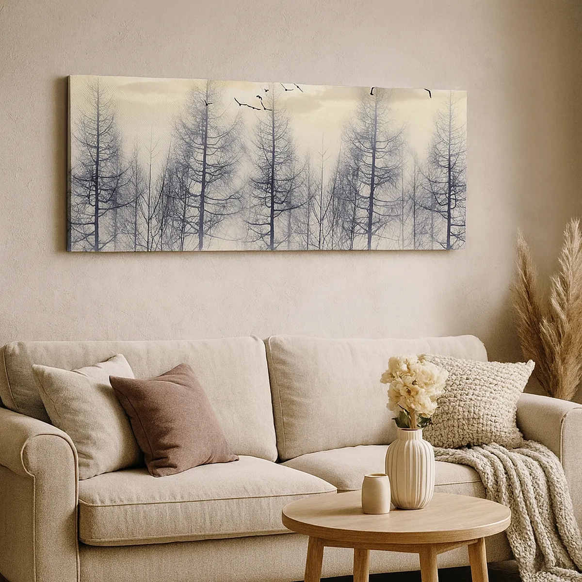 Lærredstryk - Billede på lærred - Skovånder - 30x30 cm