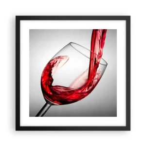 Plakat i sort ramme - Farve - bevægelse - lyd - 40x40 cm