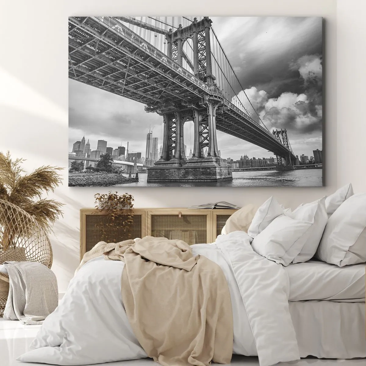 Lærredstryk - Billede på lærred - Til byens hjerte - 120x80 cm