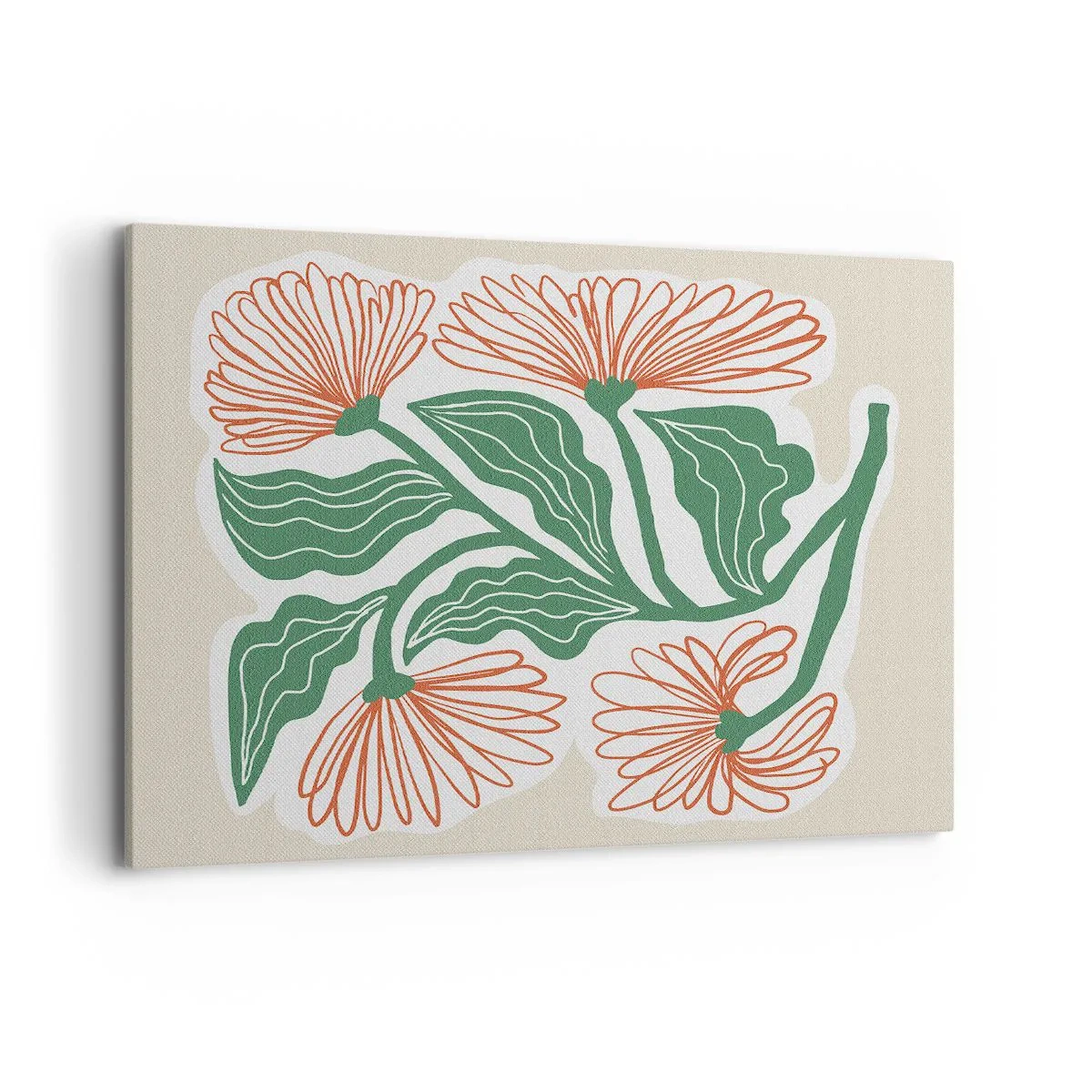 Lærredstryk - Billede på lærred - Folkeligt og moderne - 100x70 cm