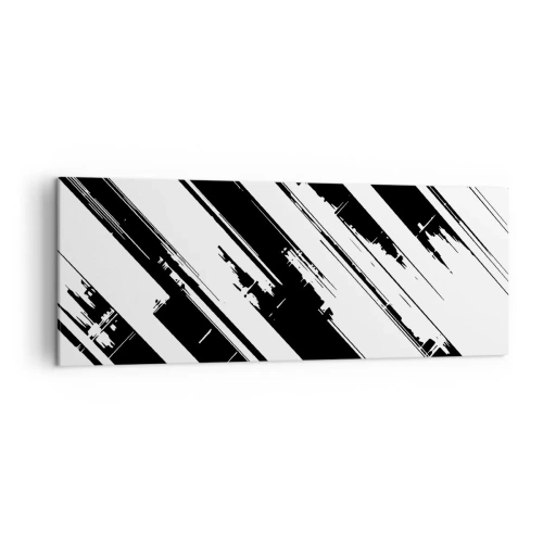 Lærredstryk - Billede på lærred - Intens og dynamisk komposition - 140x50 cm