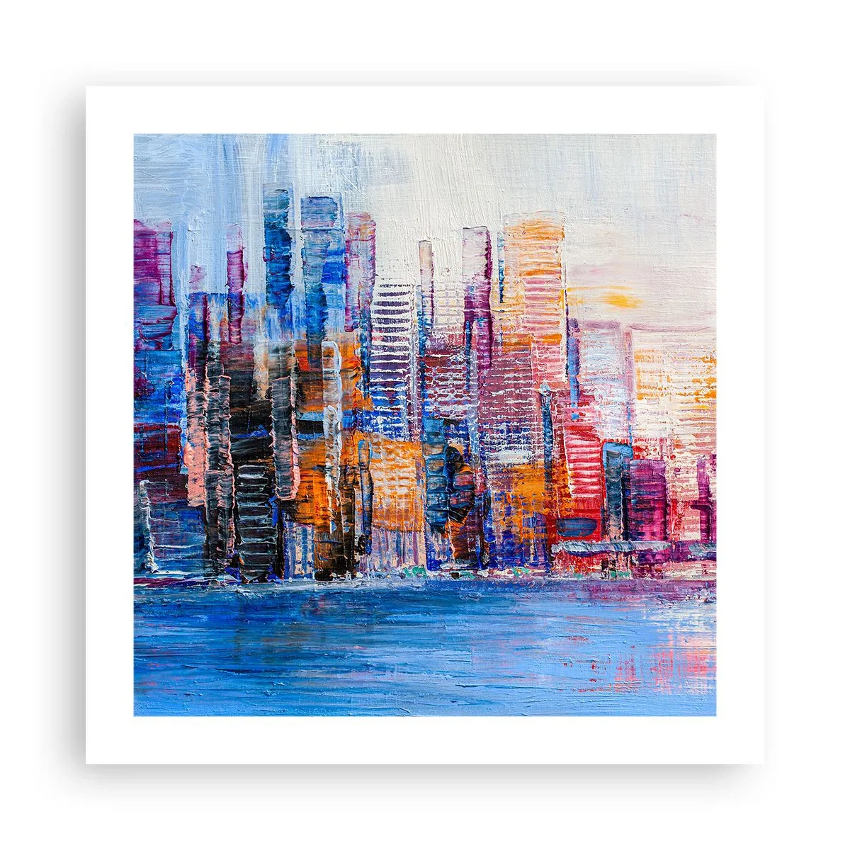 Plakat - En glad metropol - 50x50 cm