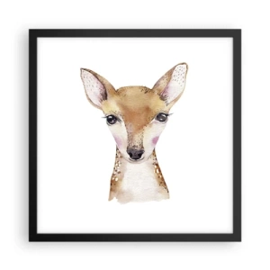 Plakat i sort ramme - Uskyldighedens natur - 40x40 cm