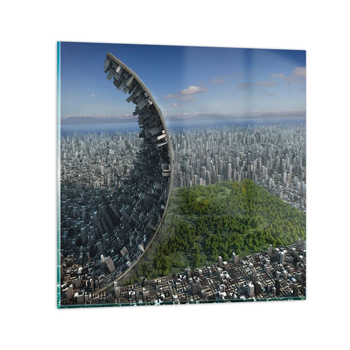 Billede på glas - Naturen er evig - 30x30 cm