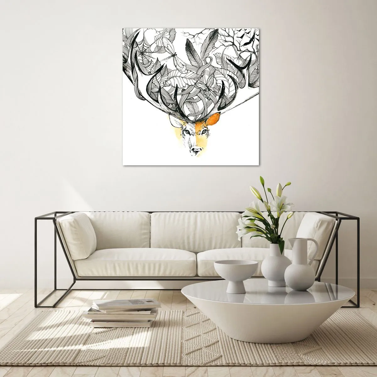 Billede på glas - Horn af overflod - 60x60 cm