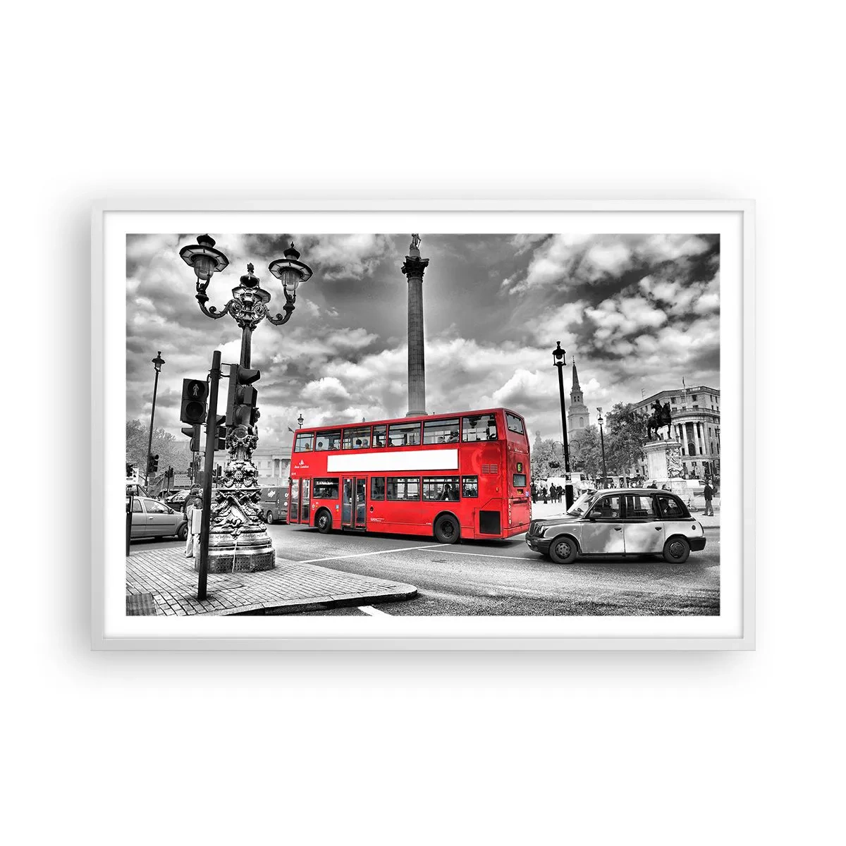 Plakat i hvid ramme - Byens sande livsnerve - 91x61 cm