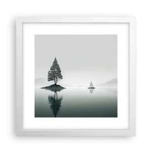Plakat i hvid ramme - En drøm - 30x30 cm