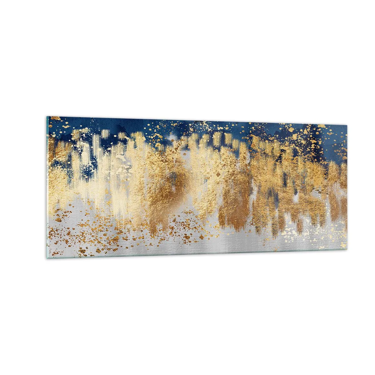 Billede på glas - Moderne komposition med gnist - 100x40 cm
