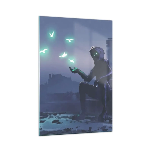 Billede på glas - Livet vil vende tilbage - 80x120 cm