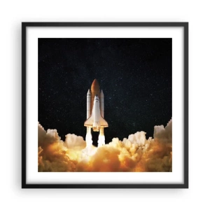 Plakat i sort ramme - Ad astra! - 50x50 cm