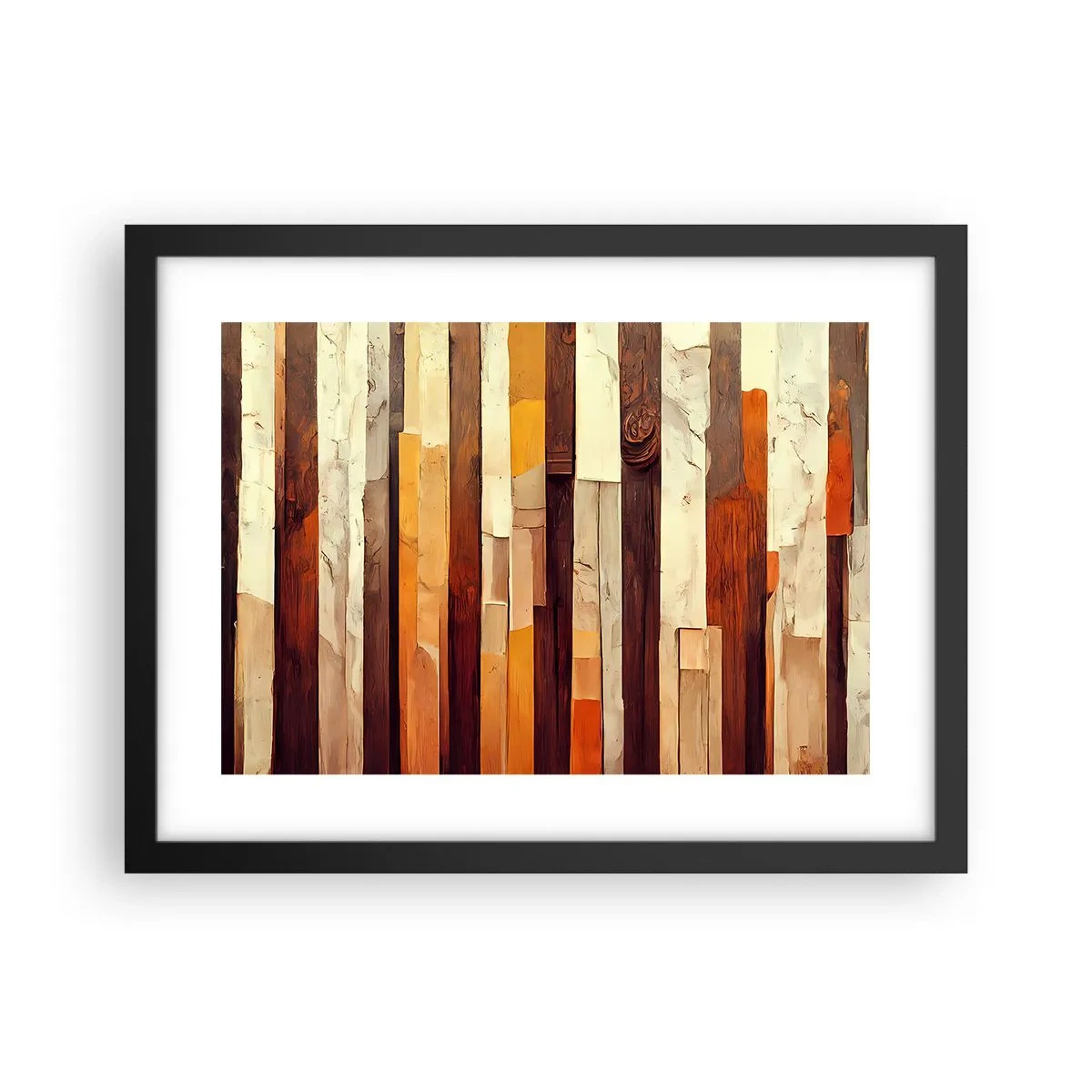 Plakat i sort ramme - Hymne af skovens træer - 40x30 cm