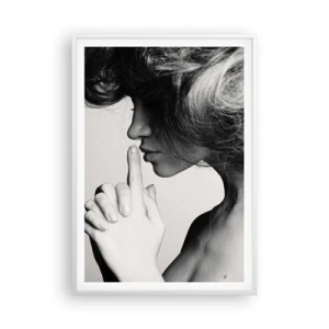 Plakat i hvid ramme - Lyt til sig selv - 70x100 cm