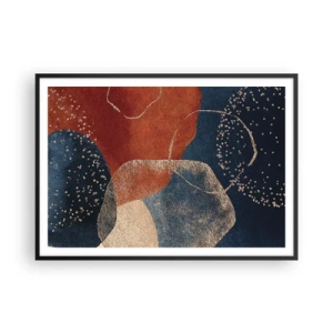 Plakat i sort ramme - Lethed i tilværelsen - 100x70 cm