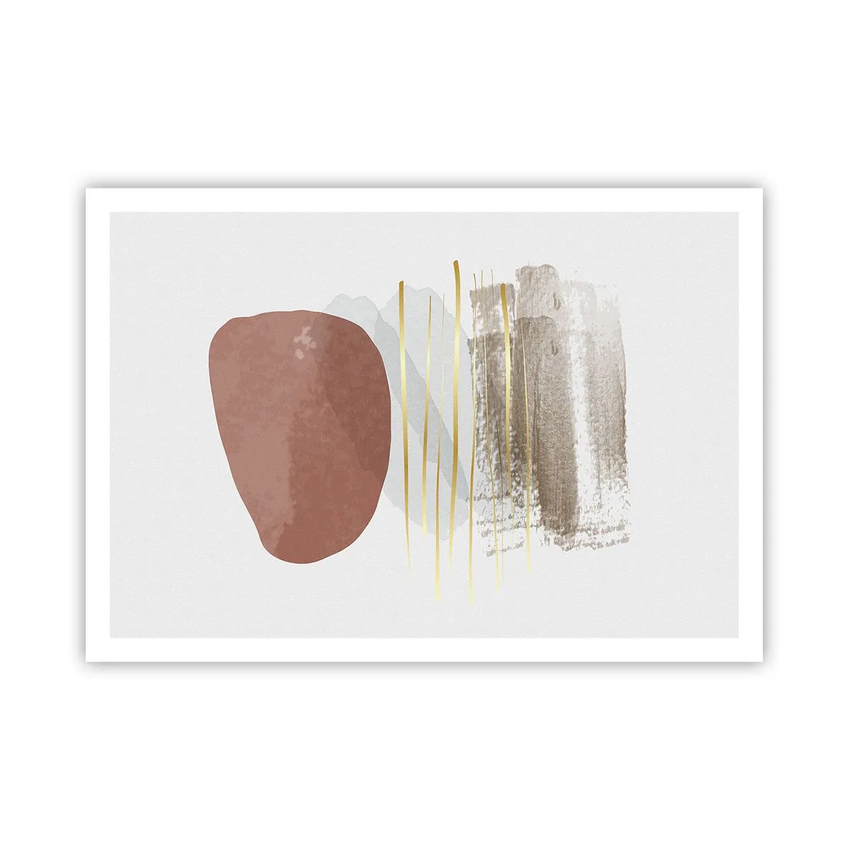 Plakat - Abstrakt kolonnade - 100x70 cm