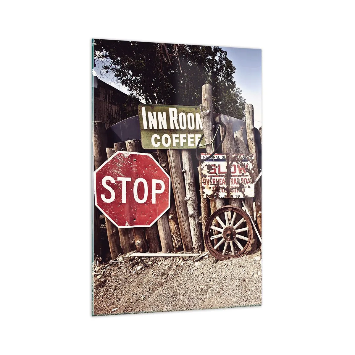 Billede på glas - Og tiden er stoppet - 70x100 cm