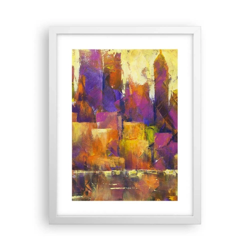 Plakat i hvid ramme - Metropolitansk sammensætning - 30x40 cm