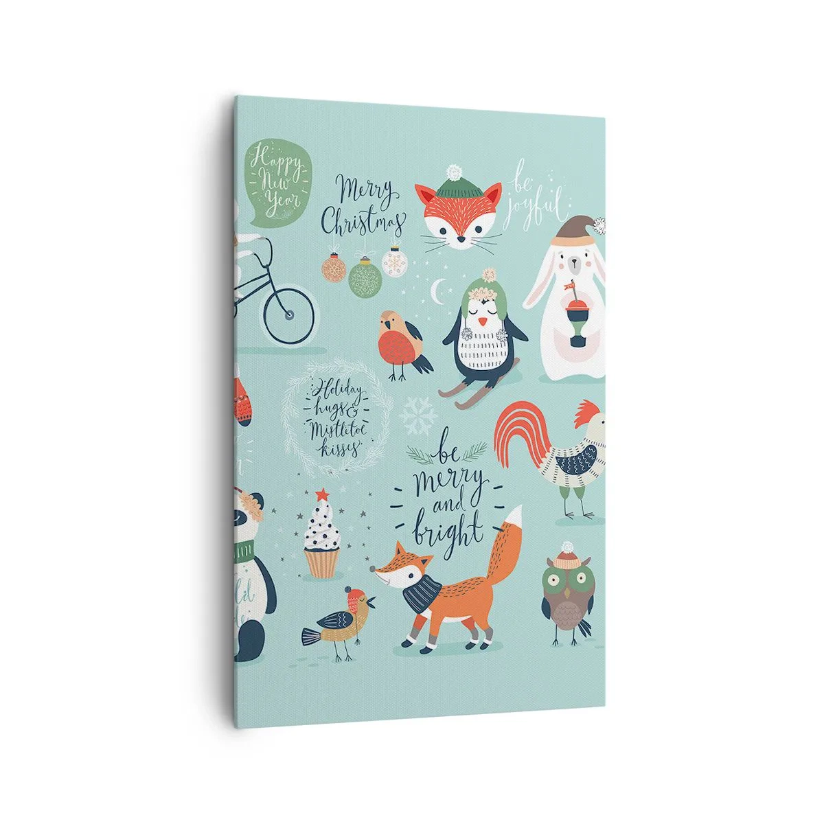 Lærredstryk - Billede på lærred - Må det altid være jul allerede nu! - 80x120 cm