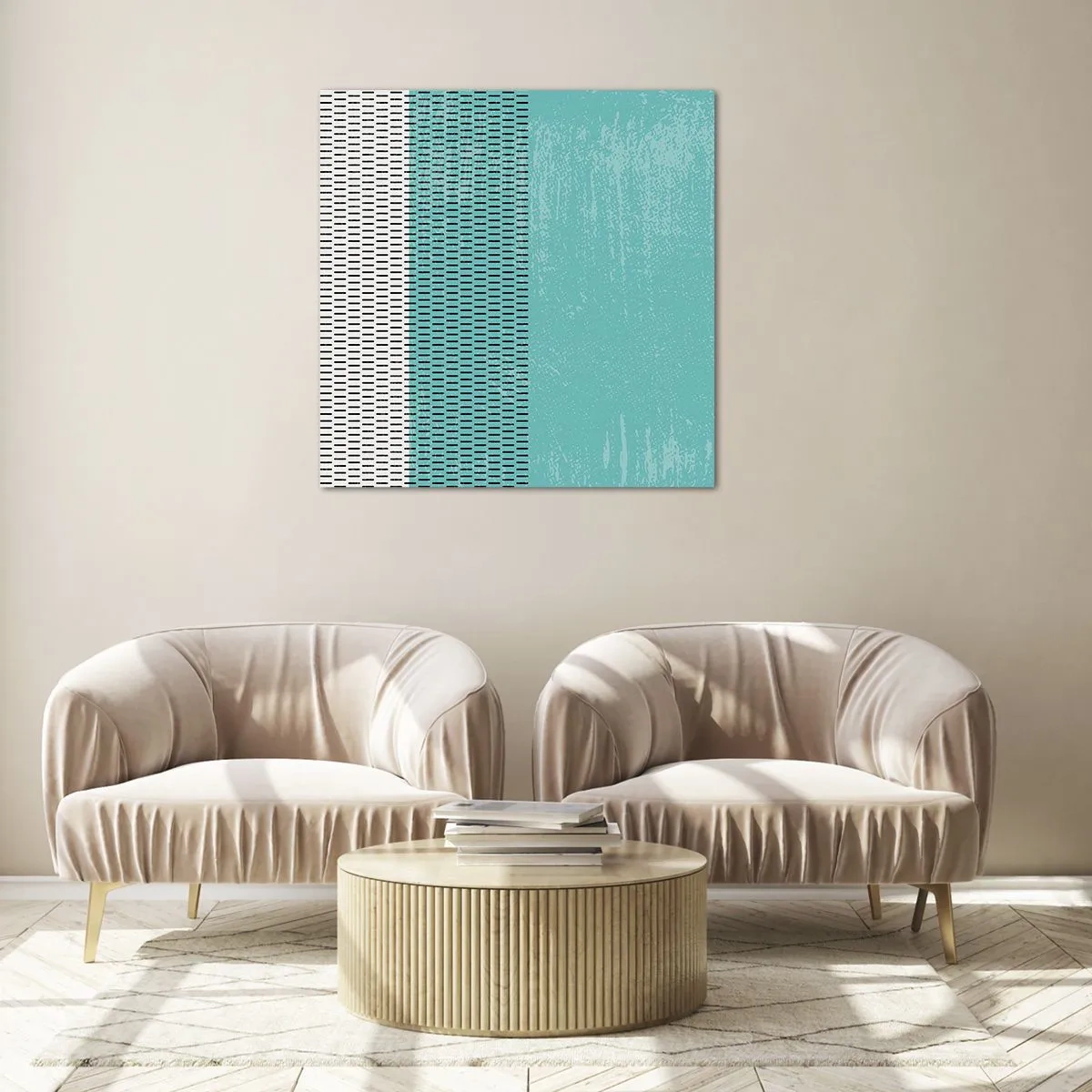 Billede på glas - Balanceret sammensætning - 70x70 cm