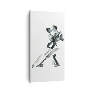 Lærredstryk - Billede på lærred - I én rytme - 65x120 cm