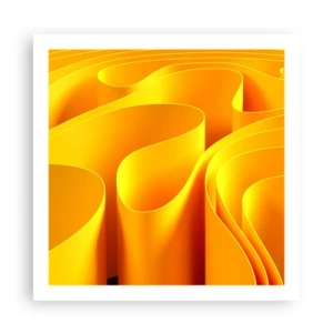 Plakat - Som solens bølger - 60x60 cm