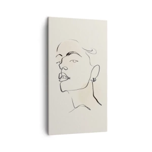 Lærredstryk - Billede på lærred - Et stolt blik - 45x80 cm