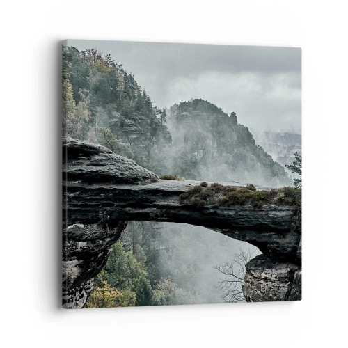 Lærredstryk - Billede på lærred - Eventyret er ved at begynde - 40x40 cm