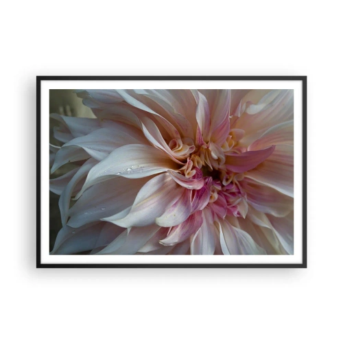 Plakat i sort ramme - Blomstrende friskhed - 100x70 cm