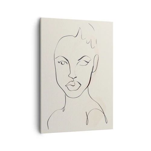 Lærredstryk - Billede på lærred - Omrids af sensualitet - 50x70 cm