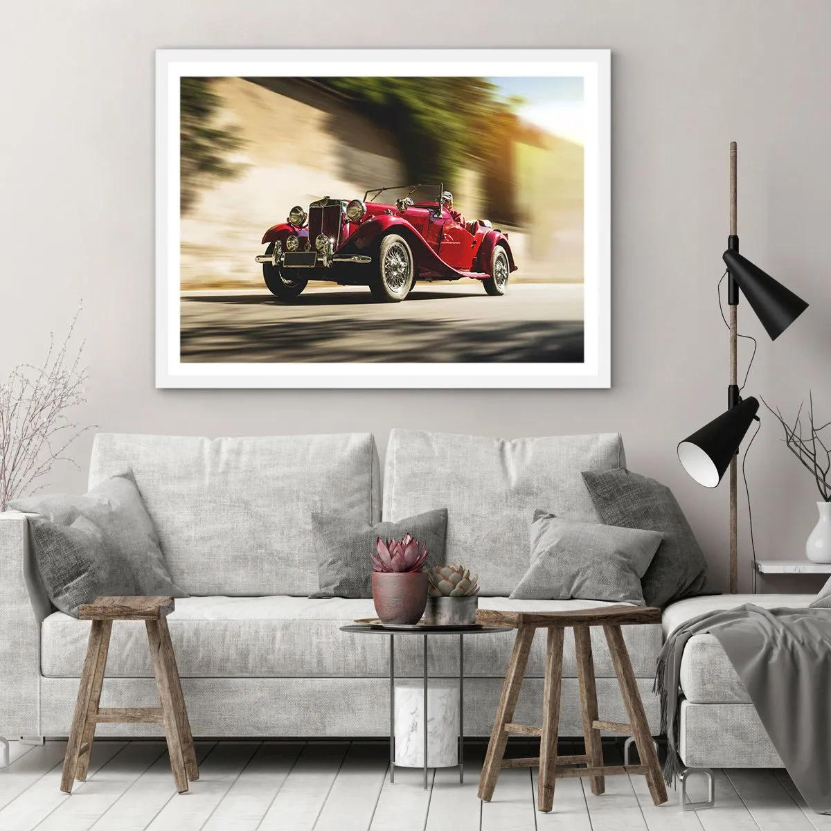 Plakat i hvid ramme - Smukkere end Nike fra Samothrake - 40x30 cm