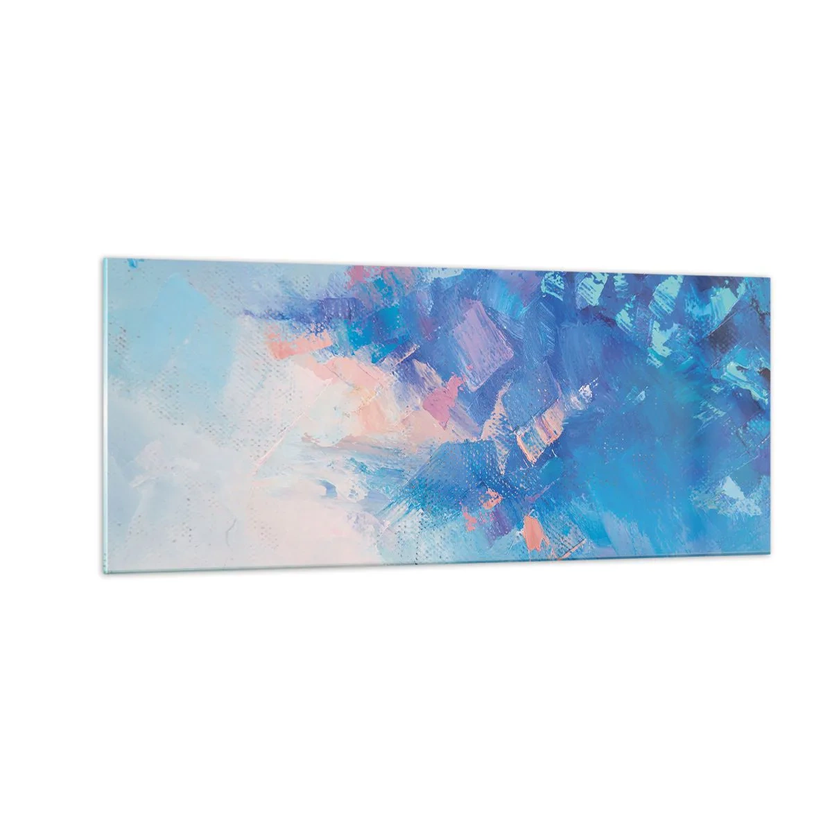 Billede på glas - Vinter abstraktion - 100x40 cm