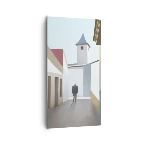 Lærredstryk - Billede på lærred - Solrig gåtur - 65x120 cm