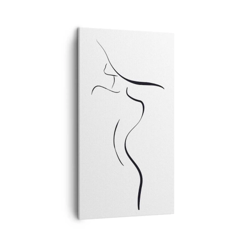 Lærredstryk - Billede på lærred - Flygtig som en bølge - 45x80 cm