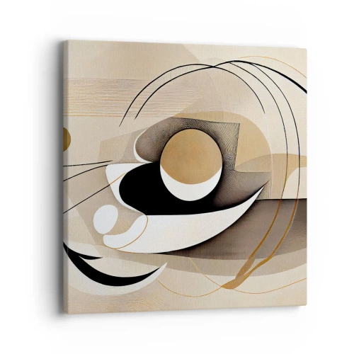 Lærredstryk - Billede på lærred - Komposition: essensen af ting - 40x40 cm
