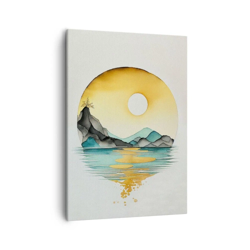 Lærredstryk - Billede på lærred - I en cirkel af skønhed - 50x70 cm