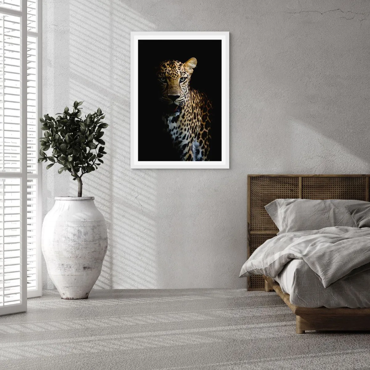 Plakat i hvid ramme - Mørk skønhed - 61x91 cm