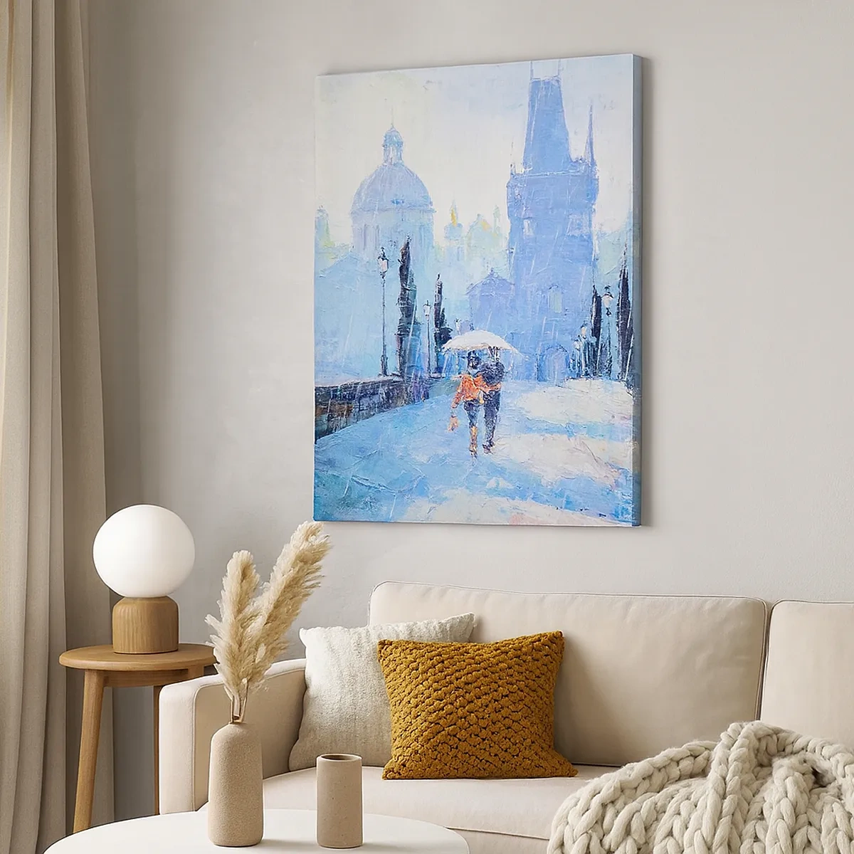 Lærredstryk - Billede på lærred - Vi må være blevet forhekset af regnen - 50x70 cm