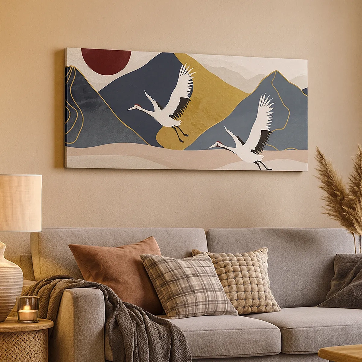 Lærredstryk - Billede på lærred - Og dagen er igen FLØJET af sted - 30x30 cm