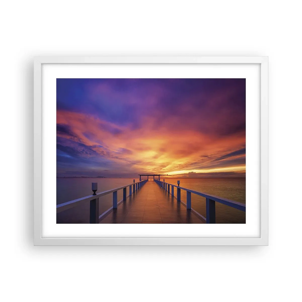 Plakat i hvid ramme - Uden ende - 50x40 cm