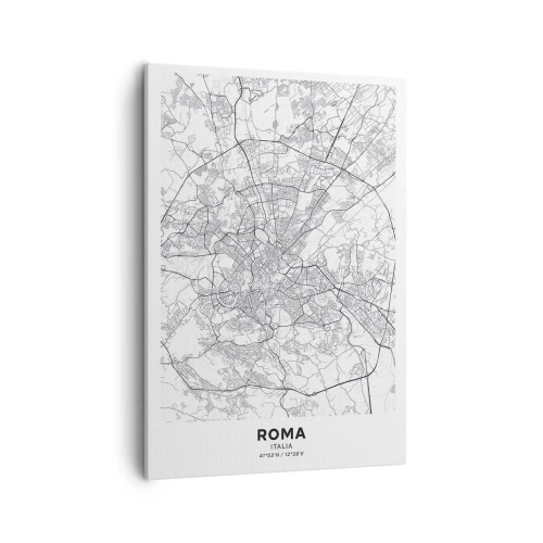 Lærredstryk - Billede på lærred - Romersk cirkel - 50x70 cm