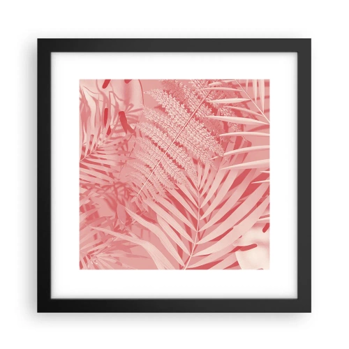 Plakat i sort ramme - Lyserødt koncept - 30x30 cm