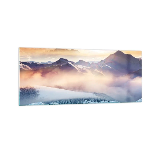 Billede på glas - Naturens kraft og renhed - 100x40 cm