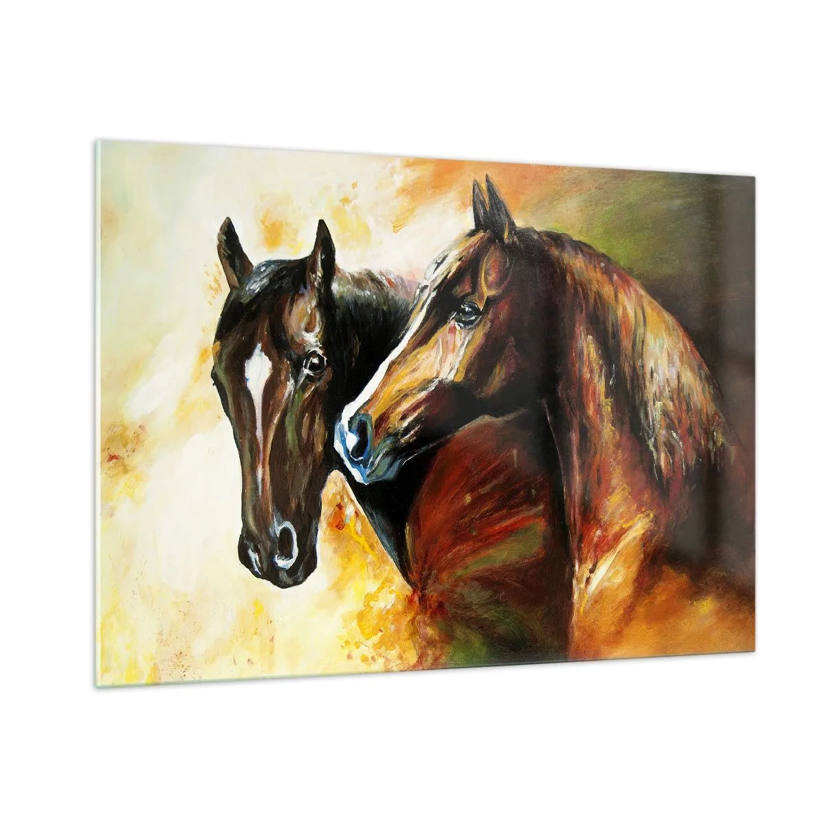 Billede på glas - Dobbelt så charmerende - 100x70 cm