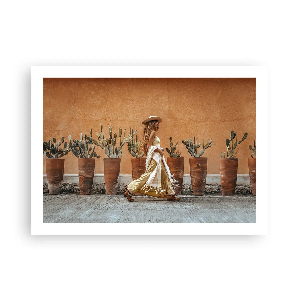 Plakat - I en hippieagtig stil - 70x50 cm